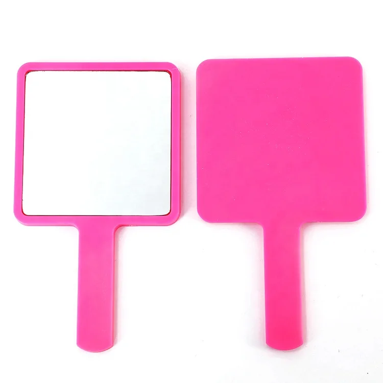 
 Оптовая продажа от производителя, квадратное пластиковое косметическое зеркало, индивидуальное ручное косметическое зеркало  