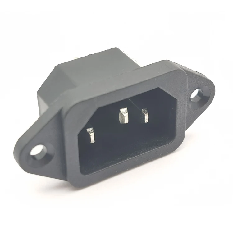 3 Pin 10A 250V AC муфтовый стыковочный переводник Мужской Электрический разъем переменного тока на входе мощность с держателем