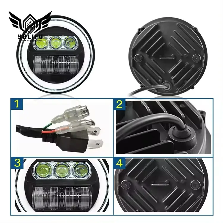 Top selling 7inch led drl running lights 4wd driving lights review australia custom 3030 headlight cob headlamp car