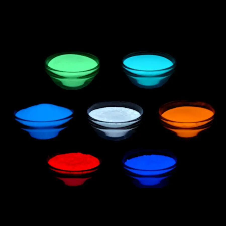China factory night glow in the dark  photoluminescent powder blue green sky blue glow in a dark pigment