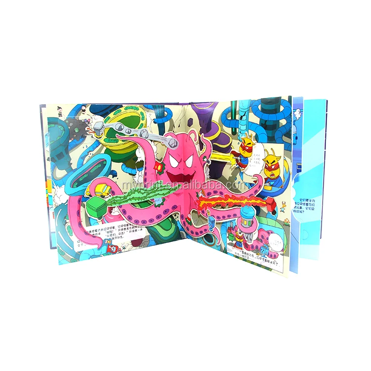 Детский обучающий Алфавит мультяшный дизайн печать 3D Животные всплывающая