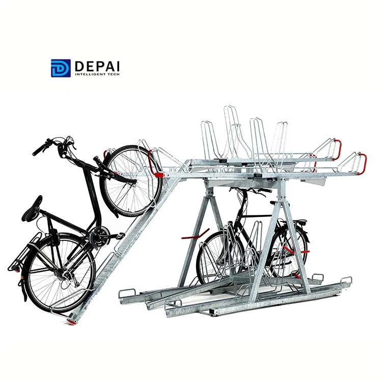 High Capacity Double-deck Bike Storage Parking Racks Bicycle Rack Stand