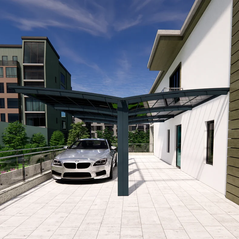 Y-Type Car Canopy Wholesale Garage Carport Anti-uv Polycarbonate Roof Garages Canopies   Sunsade Aluminum Carport