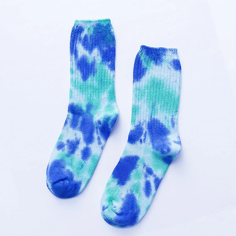  High quality New Comfortable Tie Dye Socks For Men And Women Fashion Skateboard Unisex