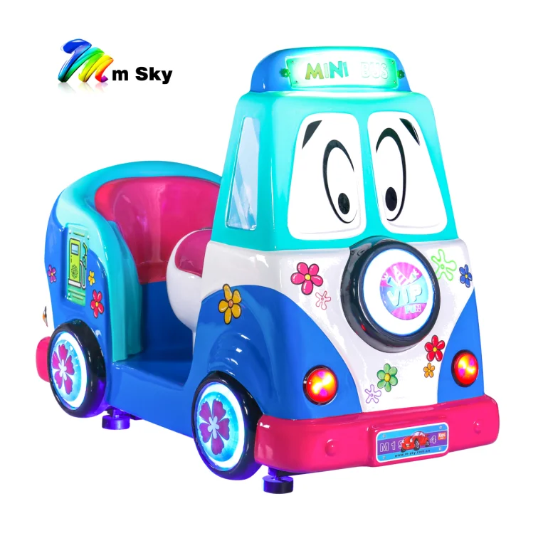 2024 family 2 seats parent-child Fiberglass video game swing Car Coin Operated Kiddie Rides vending indoor for shopping mall