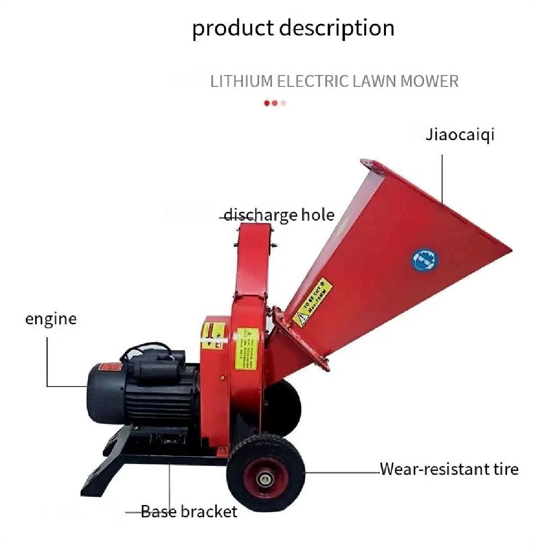 6.5HP 15 HP 6 inch 8 inch10 inch Gasoline engine tree branch wood chipper shredder wood chipper machine