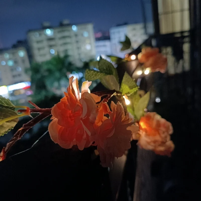 Energy Related Products Landscape Garden Decorative Outdoor Solar Lights For Xmas Solar Artificial Flower Vine Led String Light