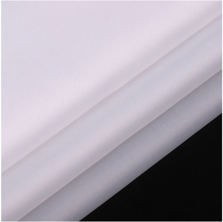 Factory outlet cheapest 190T/210T solid plain dyed ecru white PFD 100% Polyester taffeta fabric used clothes lining umbrella