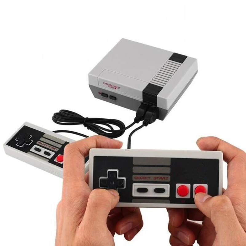 Лучшая Ретро детство ТВ PAL & NTSC Мини Видео портативная игровая консоль для Nintendo N E S встроенные 620 классических