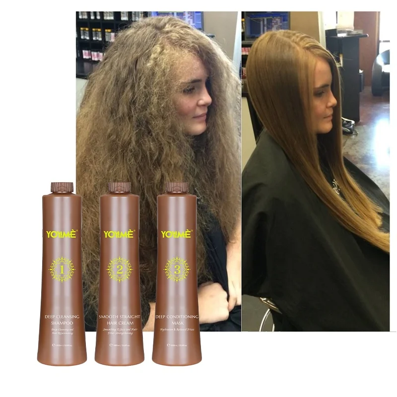 Creat your brand global brazilian proteins keratin hair smoothing straightener treatment kit