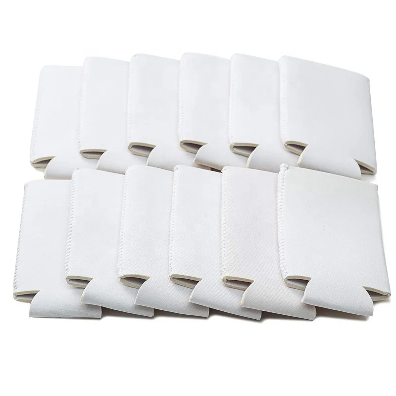 Hot Sales Logo 12oz Bottle Can Cooler Sublimation Blank Neoprene Beer Sleeve Cover Slim Can Stubby Holder Stubbie Cooler