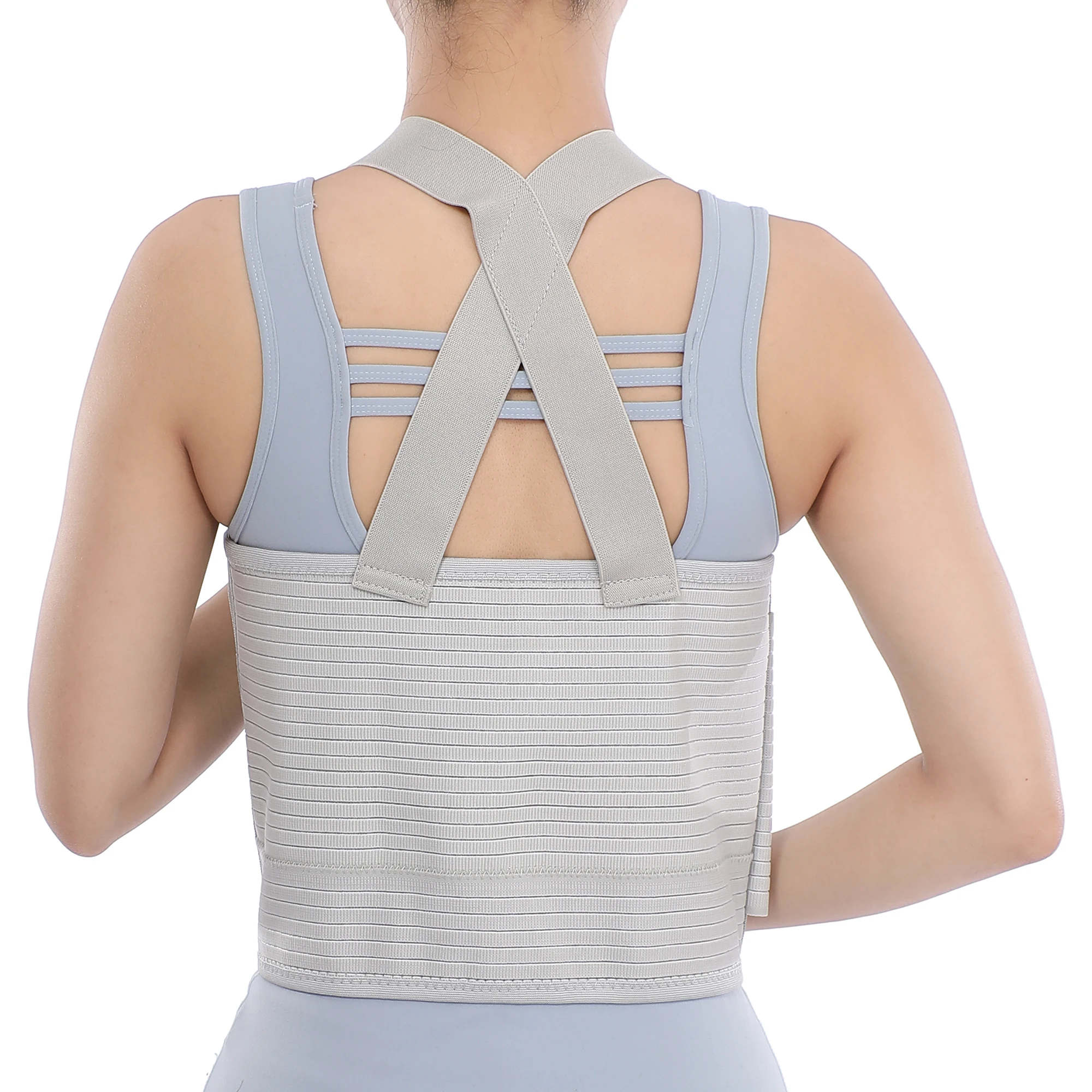 Elastic Rib Support Belt For Rib Injury Chest Binder Brace for Cracked Ribs Chest Compression Wrap for Bruised Compression