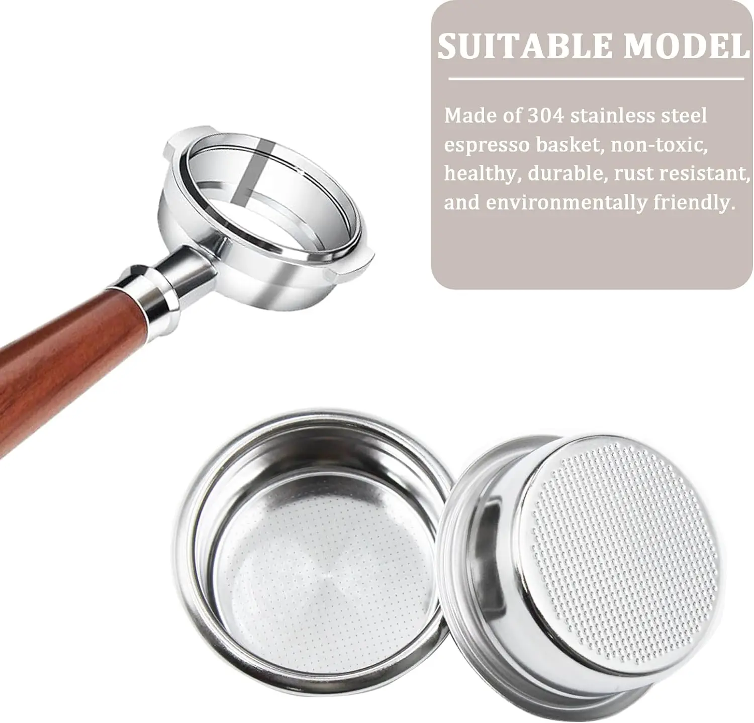 2024 58mm Coffee Filter Basket Fits for Express Coffee Filter Basket 22g Bottomless Portafilter Basket  Coffee Filter.