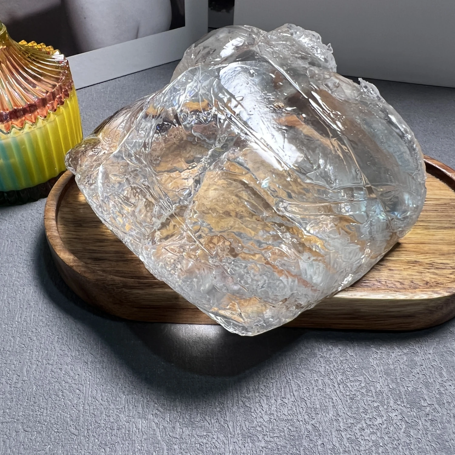 Manufacturer Direct Wholesale High Transparent Smokeless Crystal Candle Jelly Gel Wax For Diy Scented Candle Making Oem