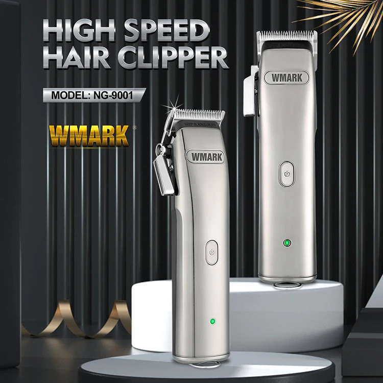 WMARK NG-9001 9000 оборотов в минуту перезаряжаемый Электрический Baber беспроводной электромашинка для стрижки волос, триммер для волос