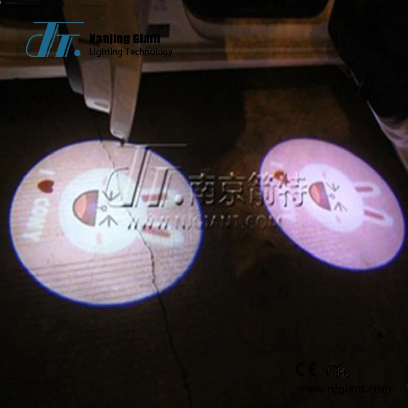 car door light sign projector integrated super bright non fading shadow welcome light
