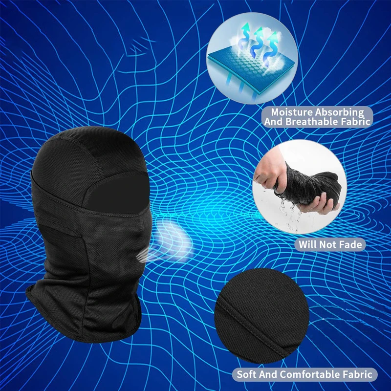Winter outdoor full face cover women men silk ski cover custom logo printed one hole ski mask
