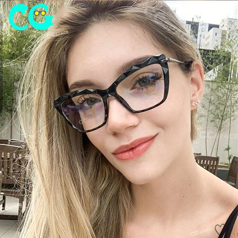 2022 new Fashion Square Glasses Frames Women Trending Styles Brand Optical Computer Glasses Oculos De Grau Feminino Armacao