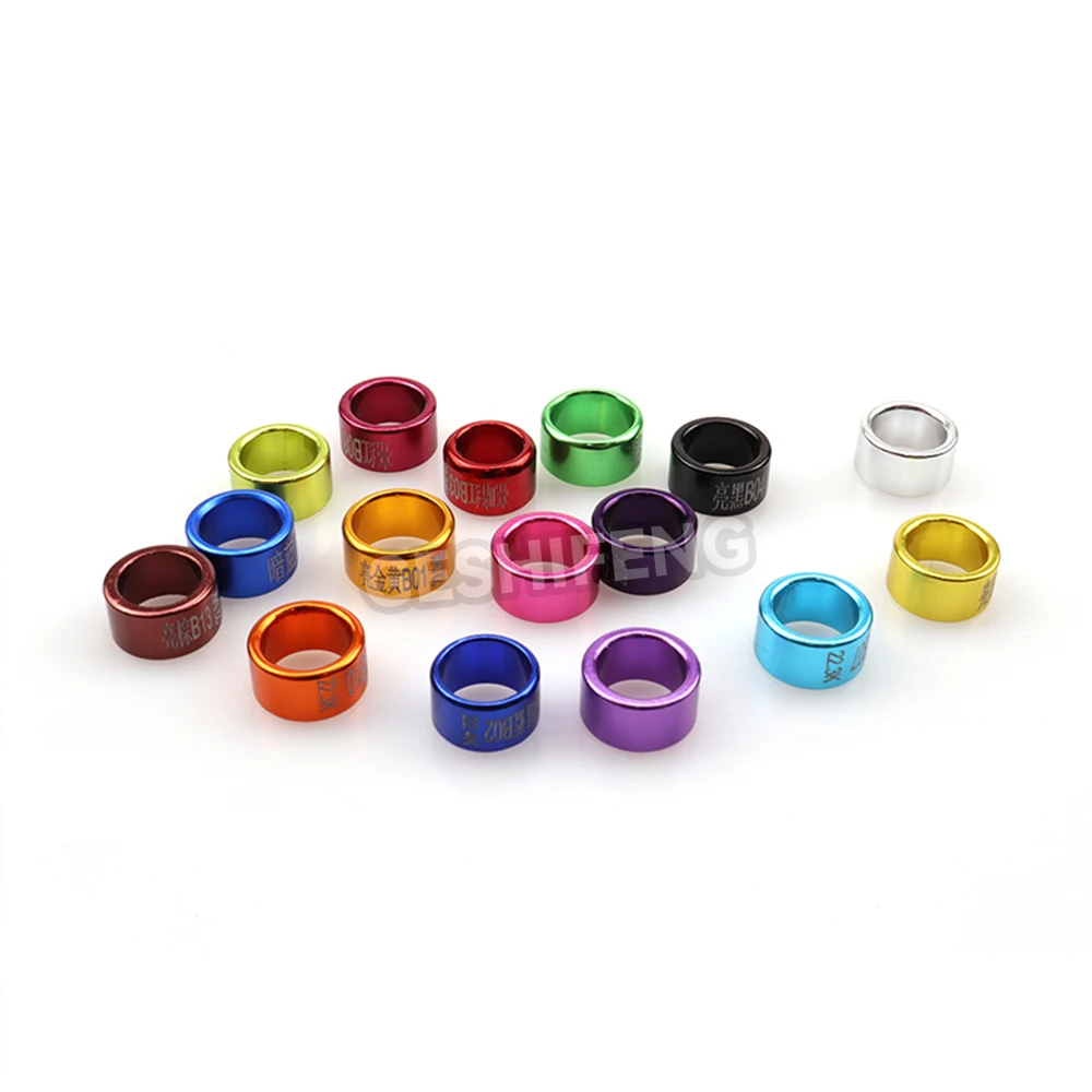 GSF Small Size 2mm - 9mm Metal Aluminum Ring Arabic Racing Pigeon Rings Parrot Band Pigeon Rings