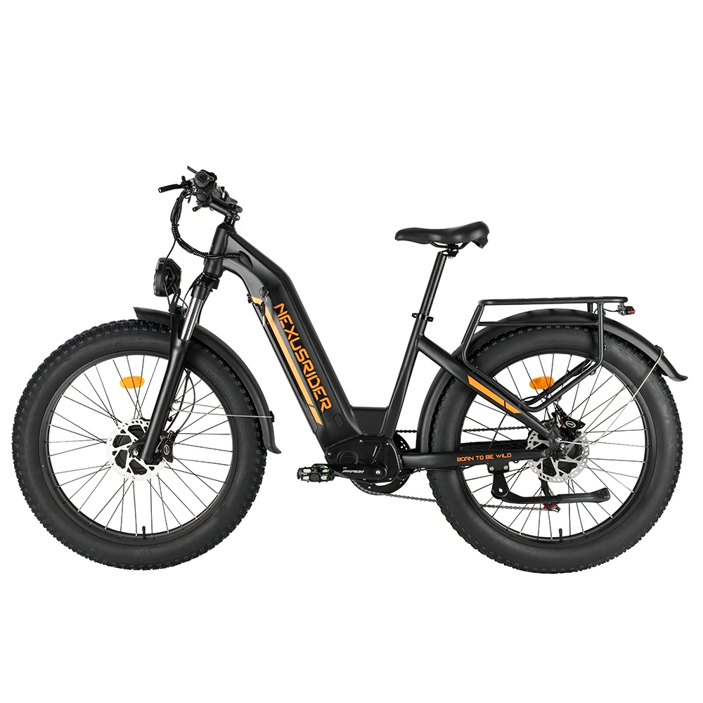 Adjustable 2000W Dual Motor Fat Tire Step-Thru E bicycle Full Suspension Hydraulic fork Foldable Electric Bike for Adults