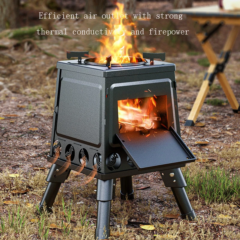 JOY Wholesale Firewood Stove Outdoor Portable Camping Cookware Picnic Folding Stove