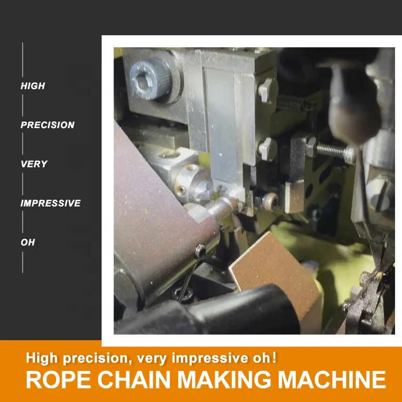 Automatic high-speed rope chain production machine