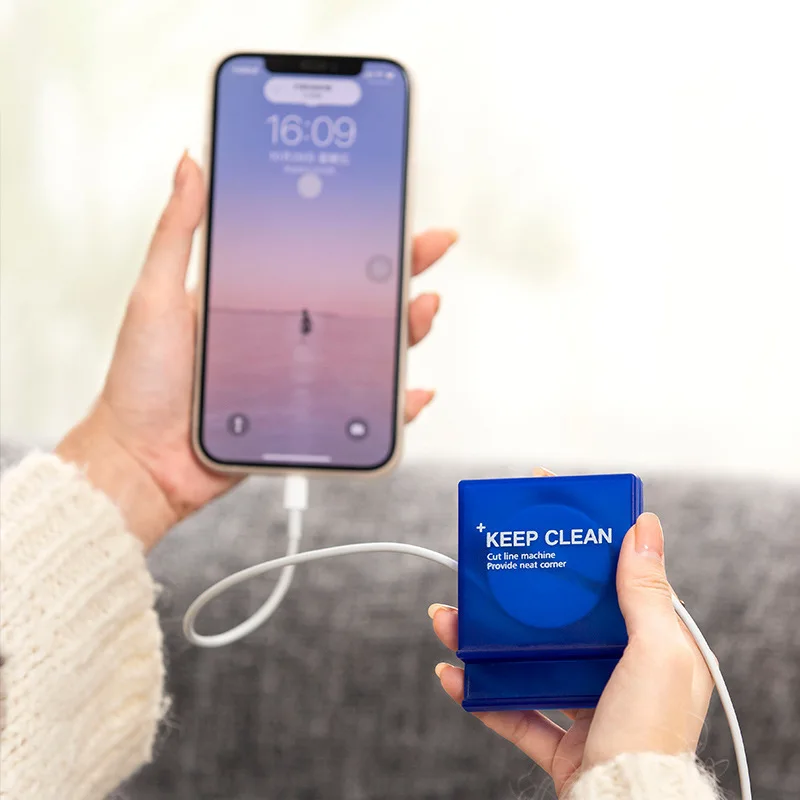 household supplies Data cable storage box Charging cable rotating winding reel Portable mobile phone cable organizer