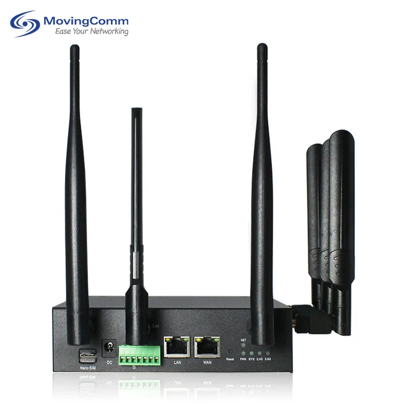 RTS Factory Sale Industrial Router Unlocked 5G Modem Mt7981 Chipset Ddr 256Mb 3000Mbps Wifi6 5G Wifi Router With Sim Card Slot