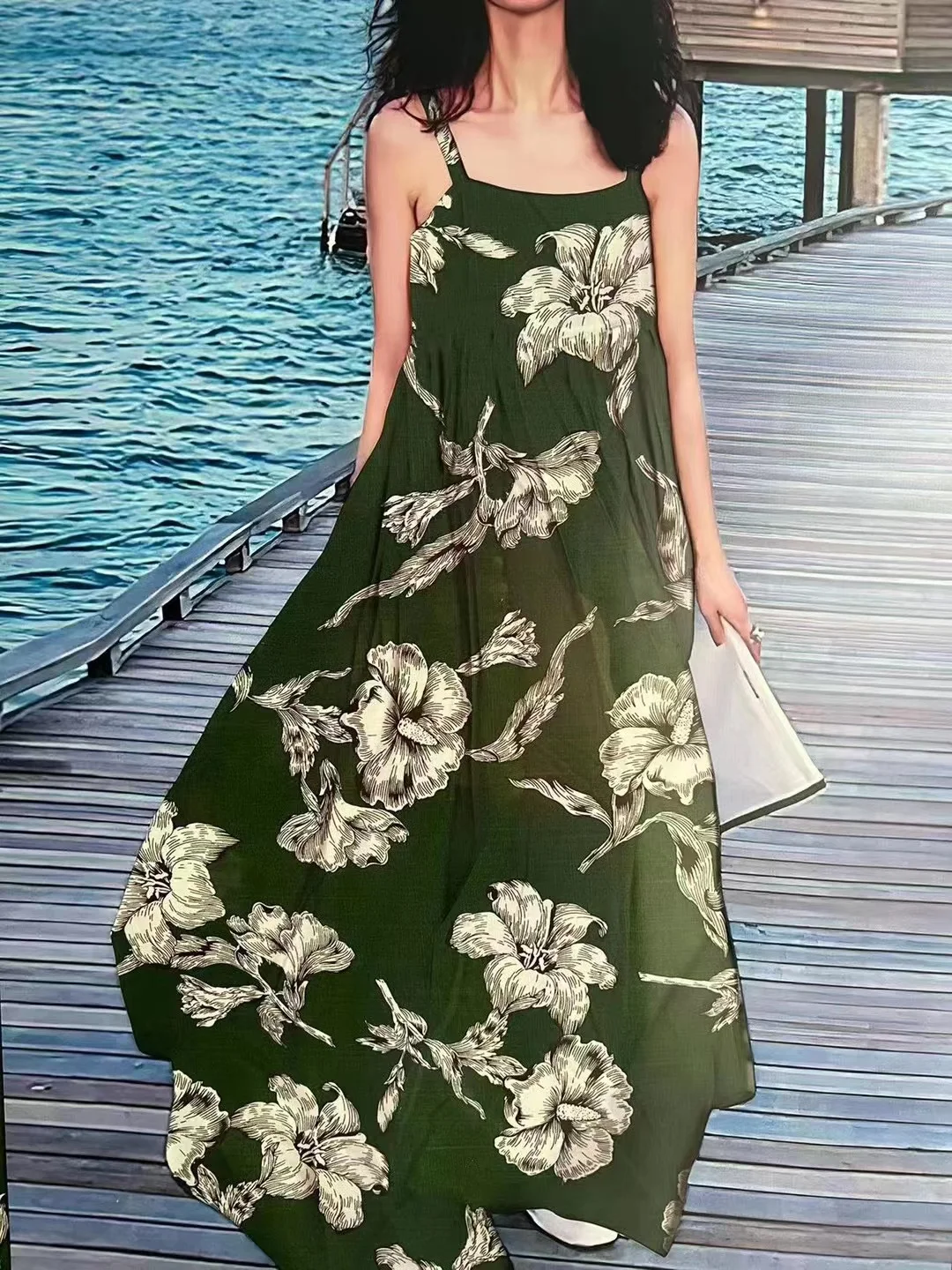 Мягкая и удобная ткань для платья в гавайском стиле, дизайнерская цветочная ткань из искусственного шелка с цифровой печатью для женской одежды