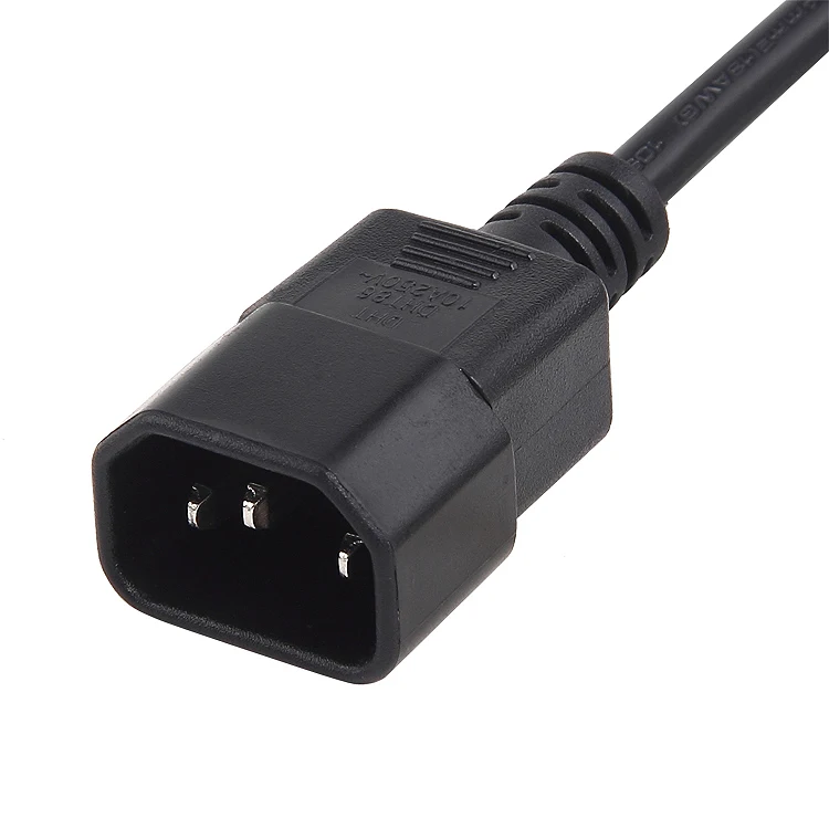Wholesale high-quality C13 C14 Extension Cord VDE U L Approval 3 Pin Male to Female Power Extension Cord