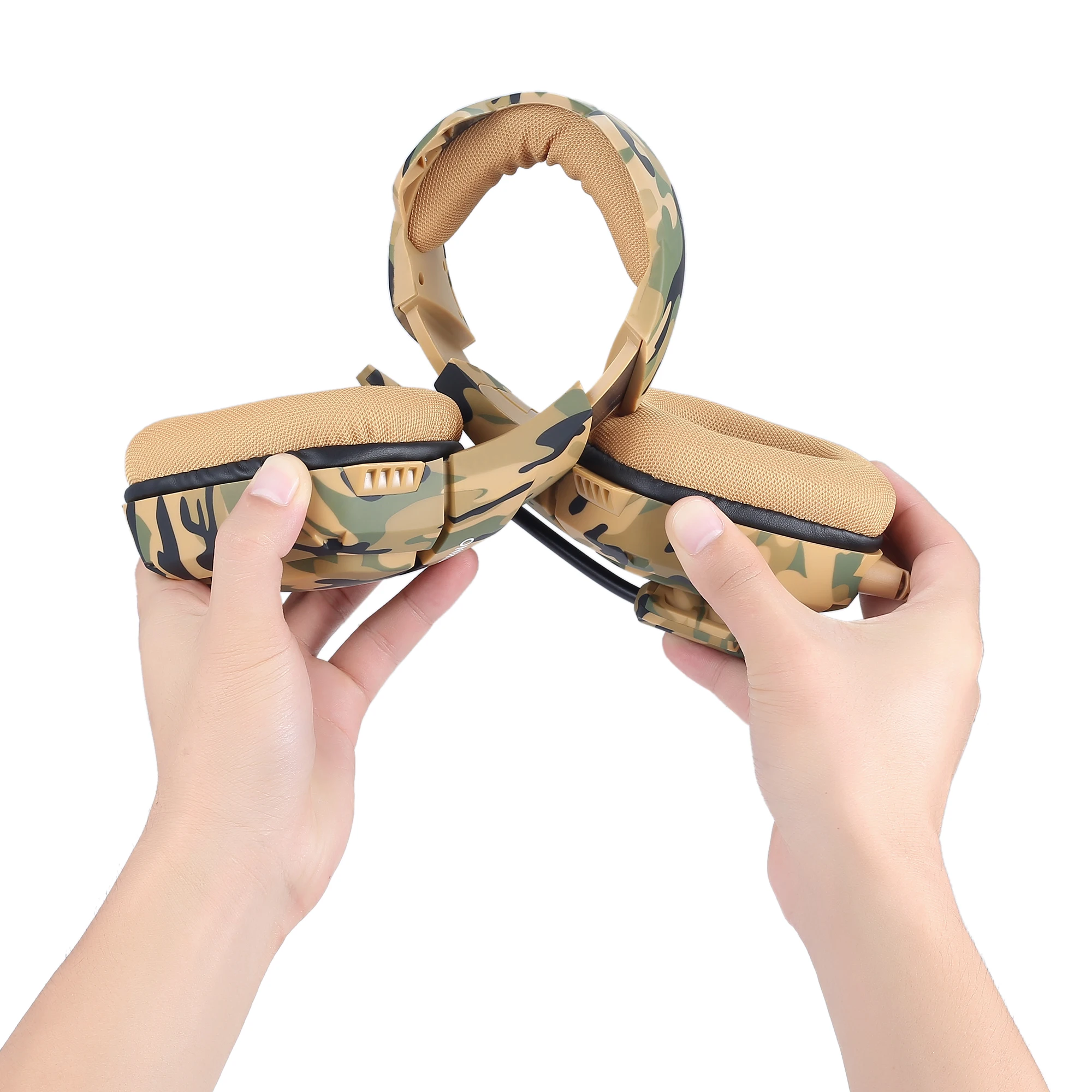 2022 electronics mobile  K1B Stereo Gaming Headset with LED Light for  PC Xbox One Controller surround wired headphone