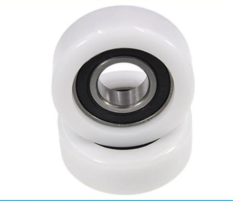 BS60828-7 8x28x7mm cabinet door nylon pulley wheel roller with ball bearing 608z sliding windows slides roller wheel