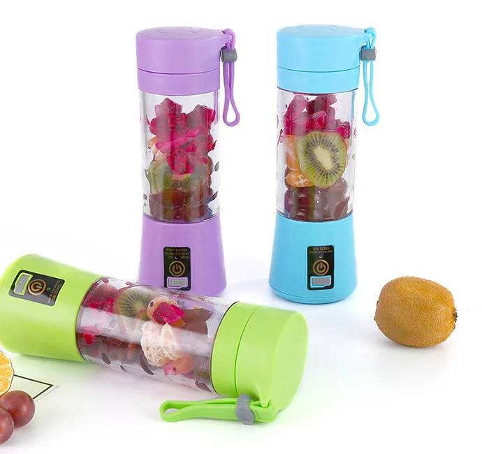 Portable Blender for Shakes and Smoothies, 6 Blades and USB Rechargeable, Fruit Veggie Juicer Mini Portable Mixer Cup