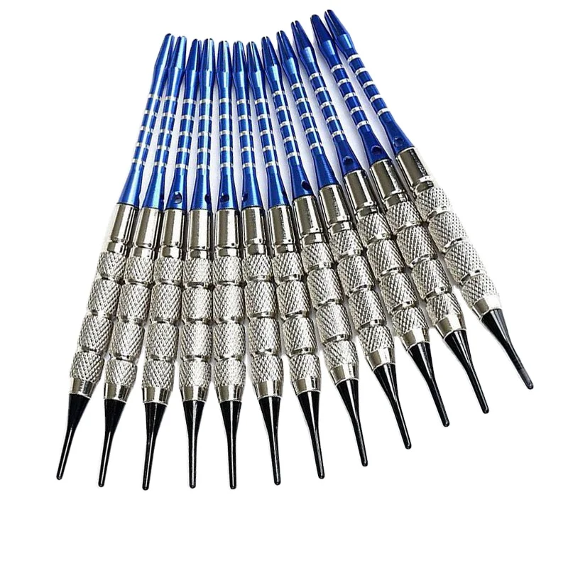 12Pcs 18g Professional Aluminum Alloy Shaft Darts With 120 Pcs Darts Tips Soft Tip Dardos Aluminium Shafts Dart Flights