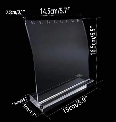 customize Acrylic Necklace Jewelry Pendant charms earrings Display Stands Jewelry Display Neck Stands