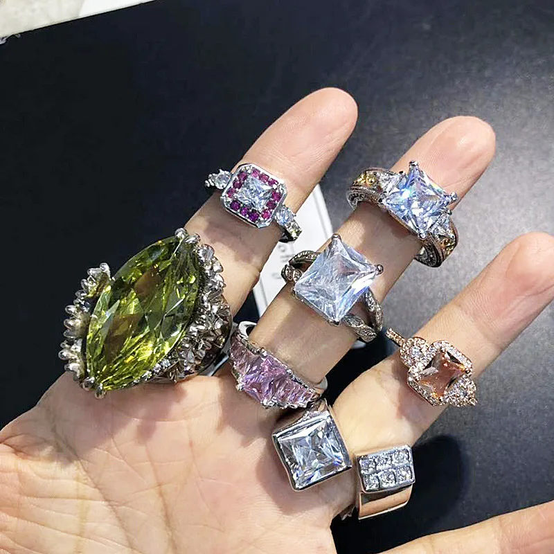 Модное женское кольцо PUSHI кольца для женщин красочные самые дешевые оптом роскошное
