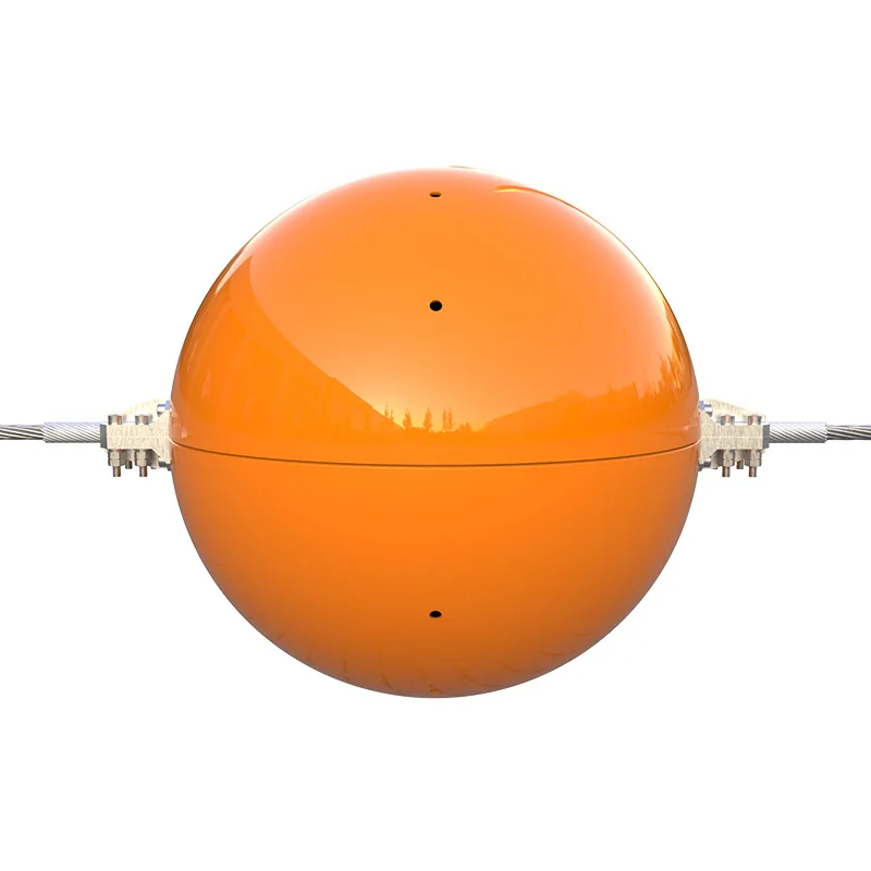 Overhead wire warning sphere rotating obstacle power line markers balls