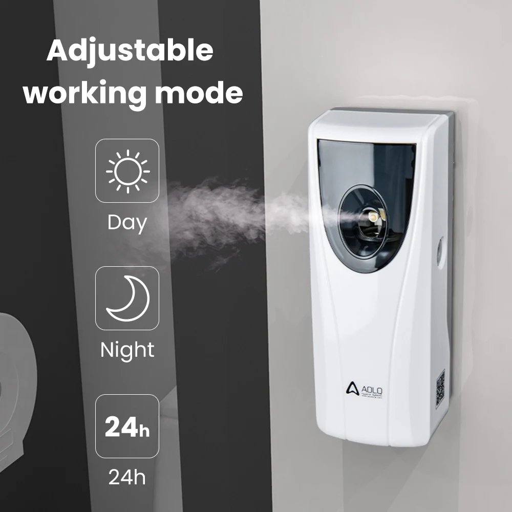 Battery Operated Essential Oil Diffuser Aromatherapy Aroma Diffuser Automatic Air Freshener Dispenser Refillable for Home Spa