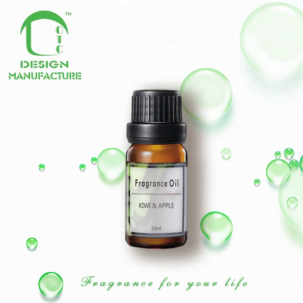 Company OEM fruity kiwi aroma oils for home air freshener with brown glass bottle