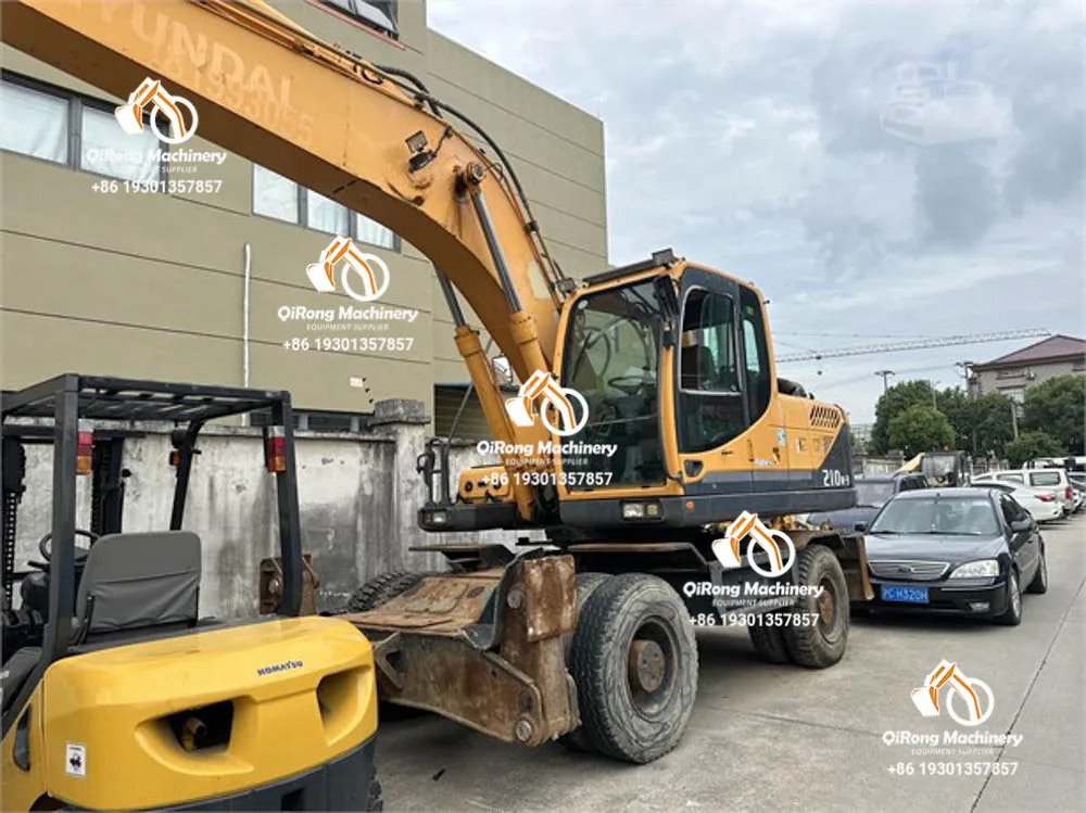 Secondhand Hyundai 210 210W-9 Digger Crawler Excavator 20 Ton Excavadora Construction Tools and Equipment