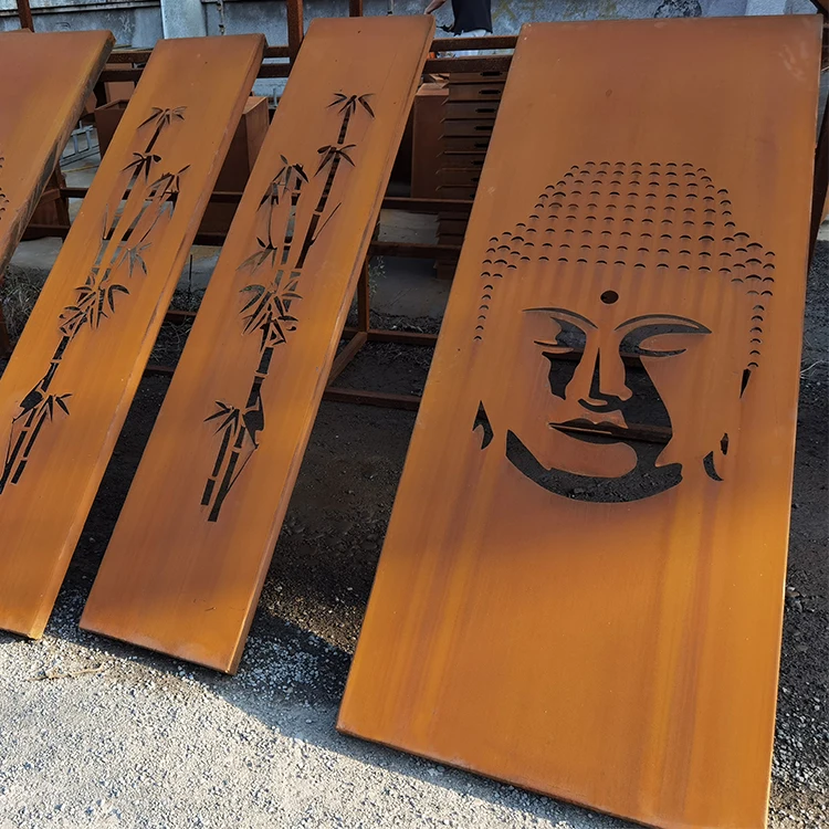 Decorative Perforated Sheet Metal Corten Steel Screen Panels