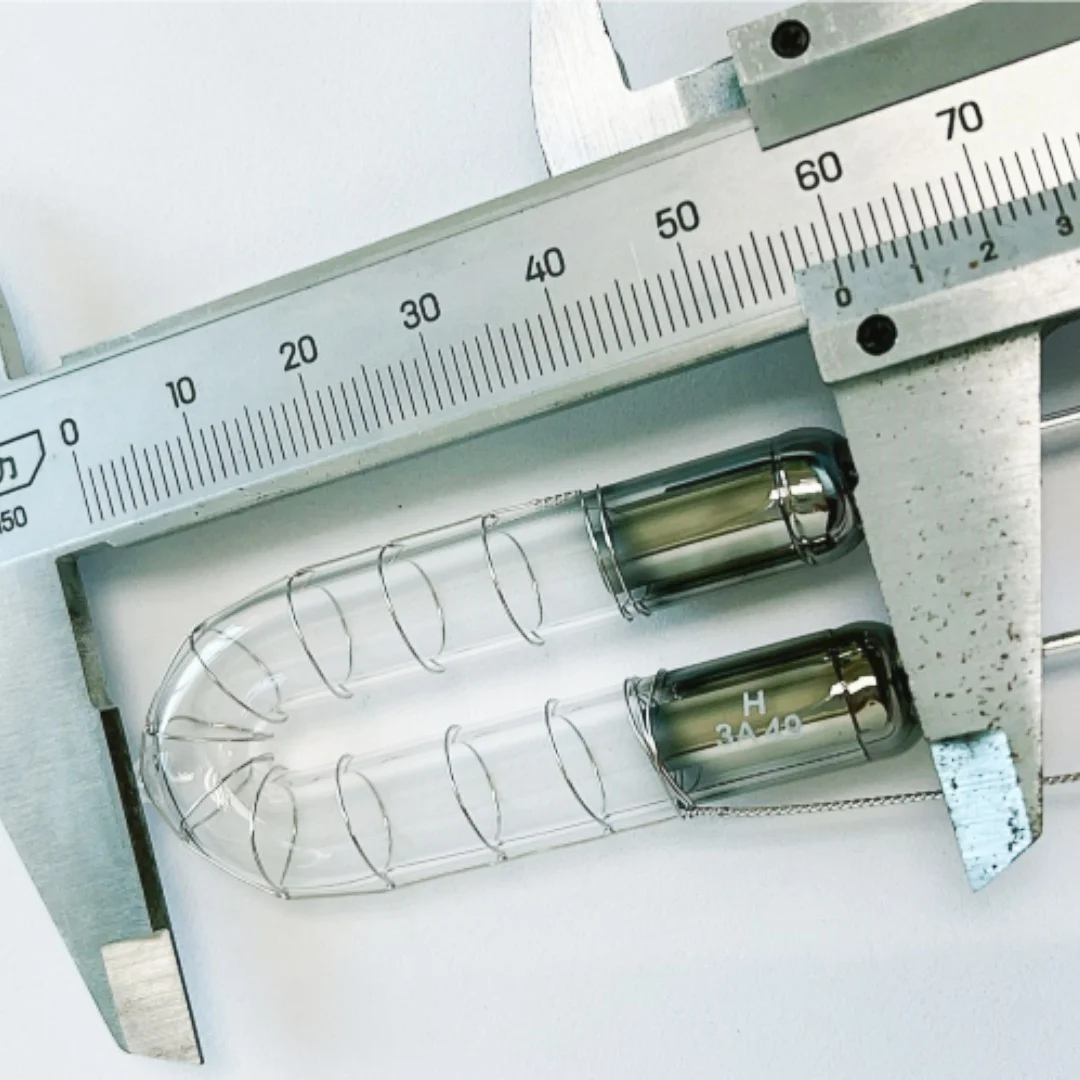 Customized High Quality Xenon Flash U Shape Design Gas Lamp Quartz Flow Tube For High Intense Light Device
