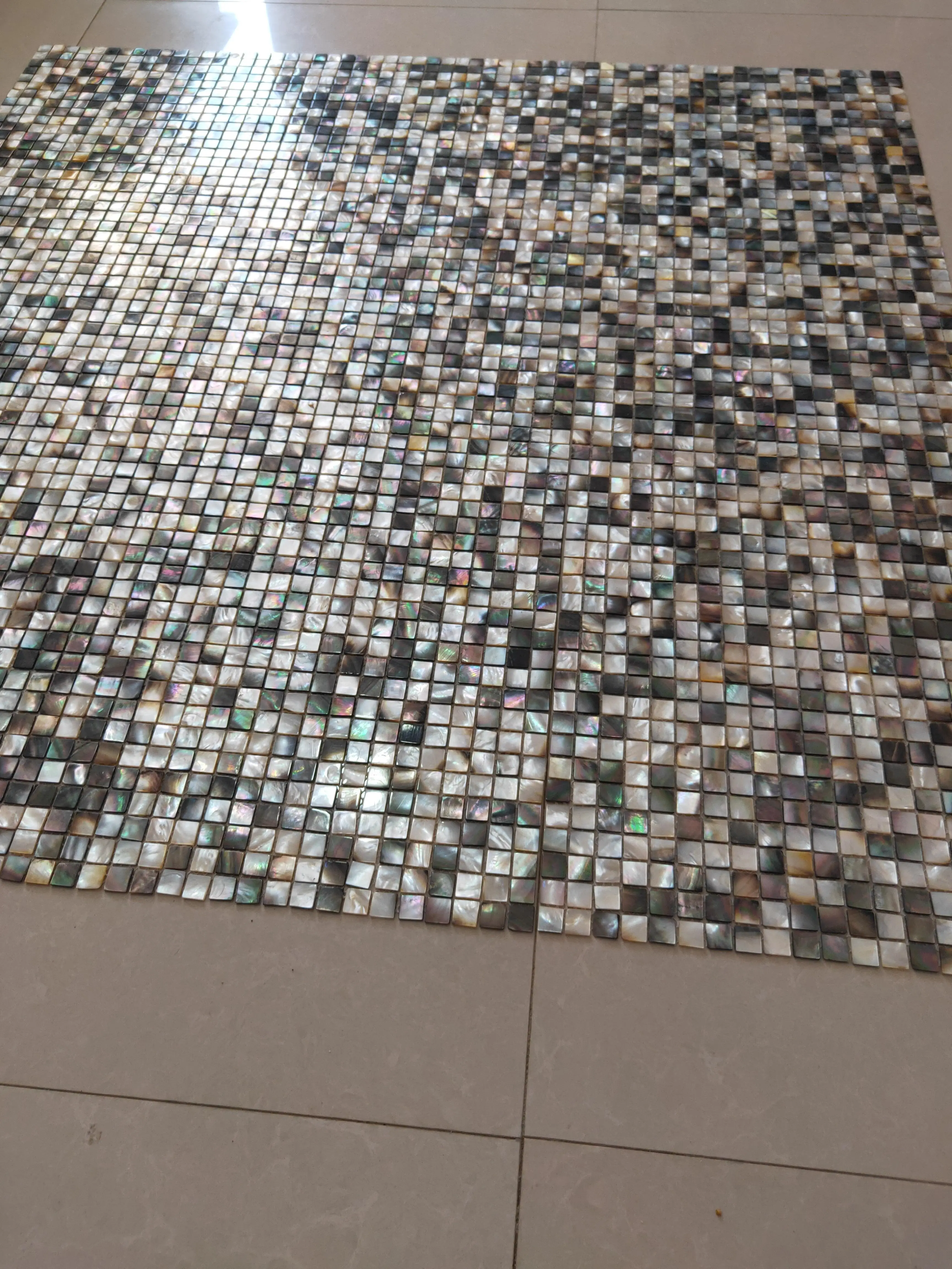 Natural Black pearl shell tile