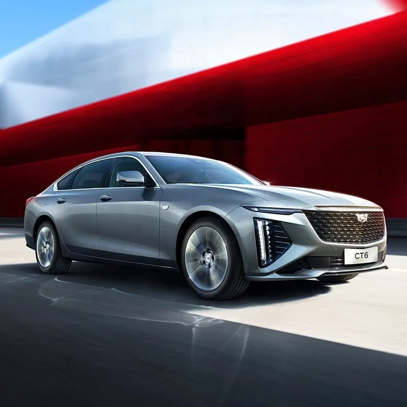 Роскошный седан CadillacCT6 с двигателем L2 + уровня помощи при вождении и автоматической коробкой передач новый светодиодный 10 кожаный Темный