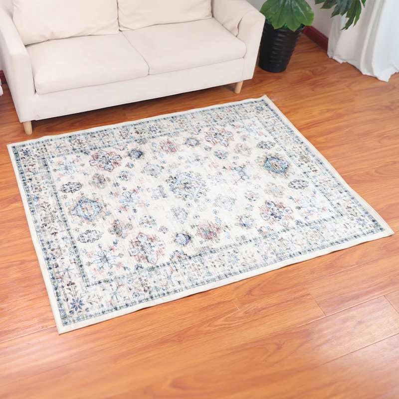 Hot Selling Good Quality Popular Machine Washable Carpets Rugs Luxury Printed Living Room Rug