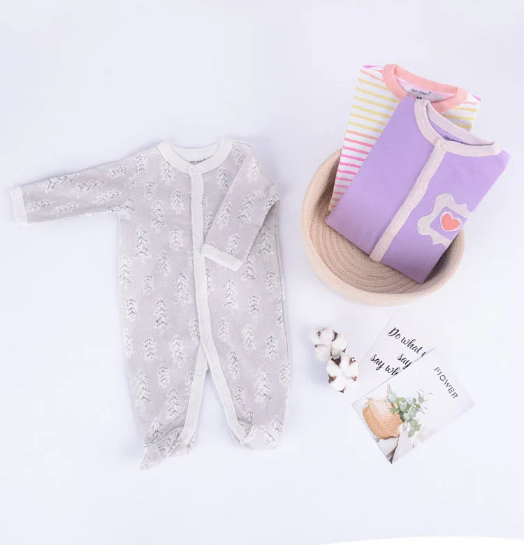 Baby Clothes Baby Romper Newborn Baby Sleep Suit Long Sleeves 3 pcs Set