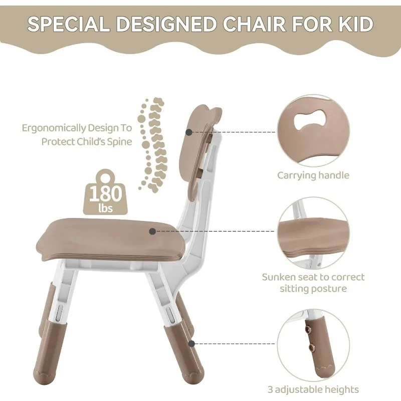 Kids Furniture Set Toddler Table and Chairs,Kindergarten Plastic Table Chairs,Preschool Multifunctional Study Table And Chair