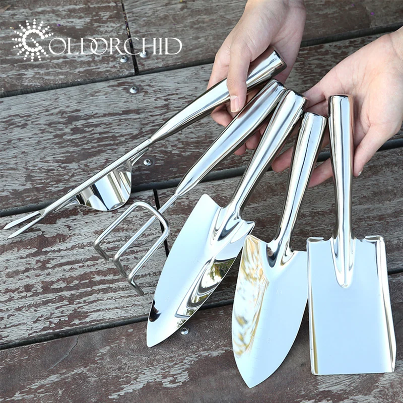 
High quality stainless steel garden plant hand tools mini set 