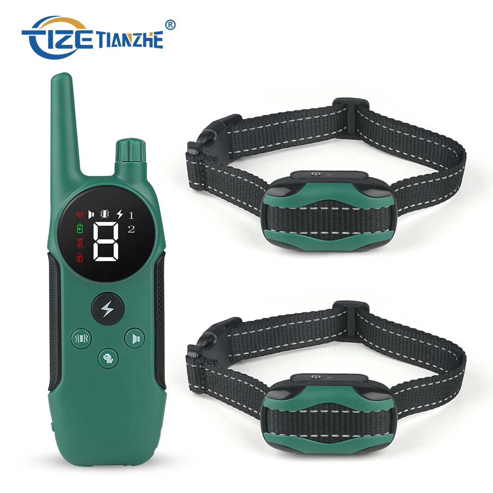 Pet Trainer Human Waterproof Remote Electric Control Pet Dog Training Rechargeable Shock Collar For Dog Training