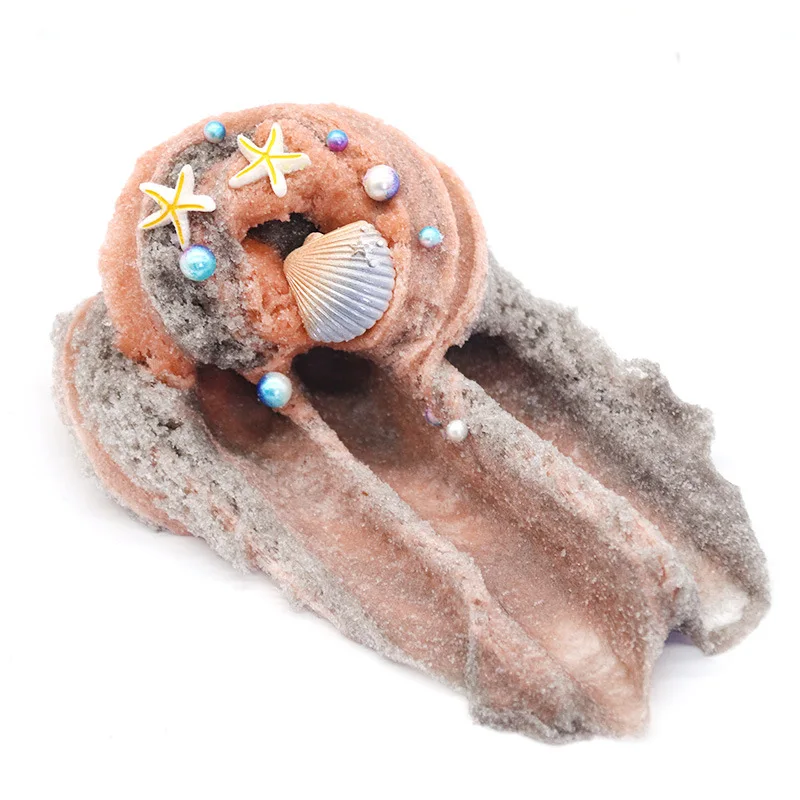 Butter Slime Kit with Yellow Color Shell Ocean Starfish Mermaid Slime Mint Slime Super Soft & Non-Sticky